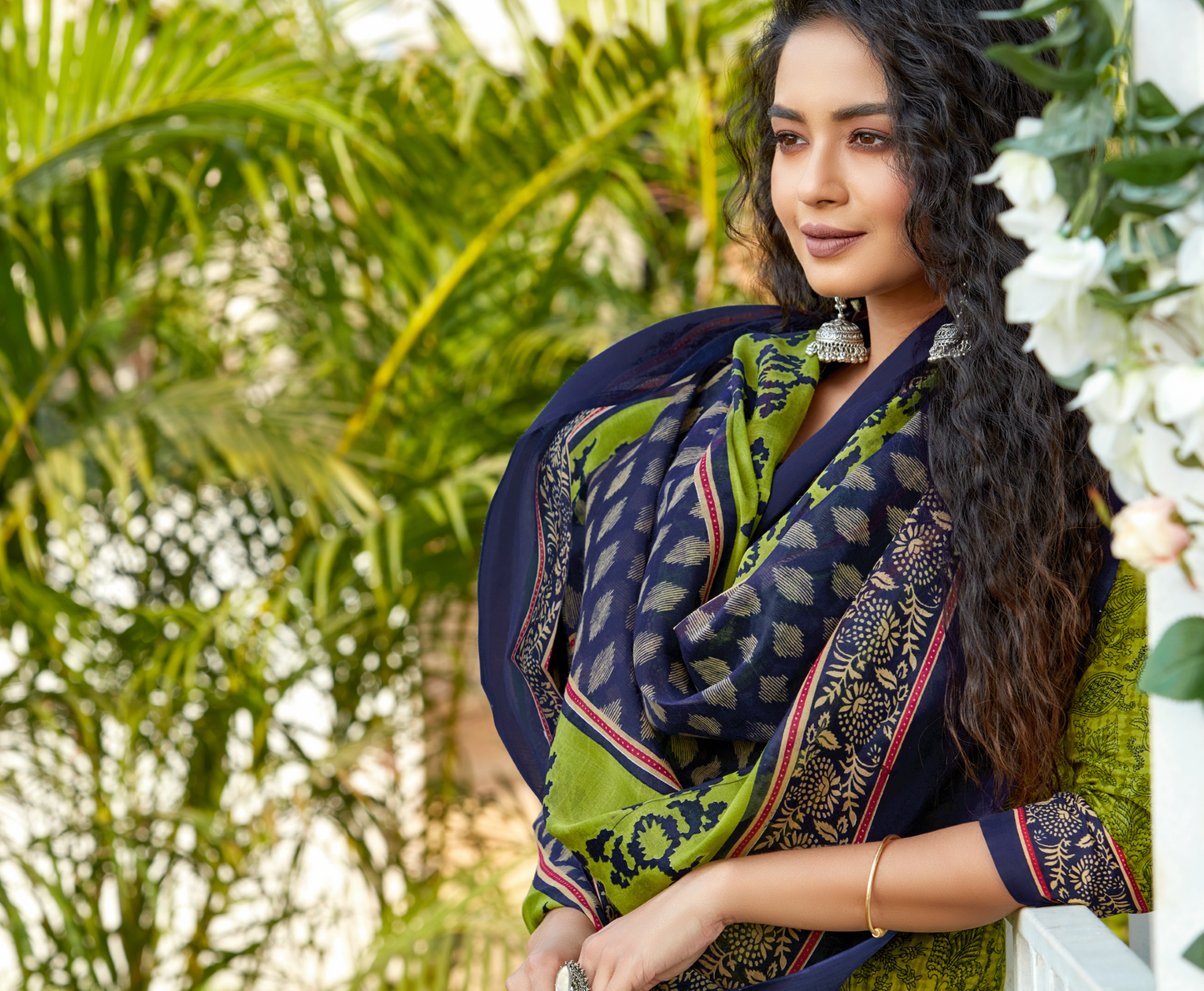 Shubhkrita Women Multicolor Pure Cotton Unstitched Salwar Suit